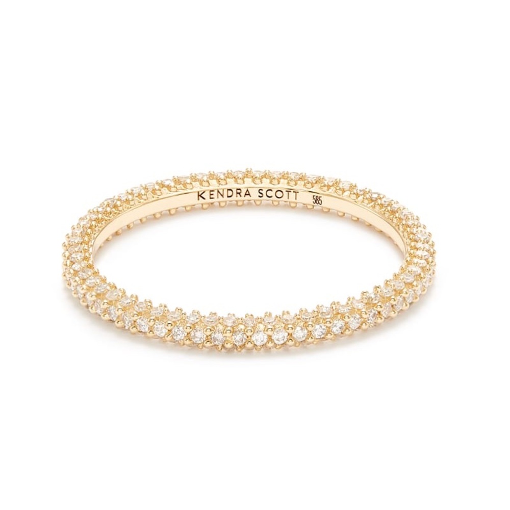 Kendra Scott Remi Diamond Band Yellow Gold size 7
